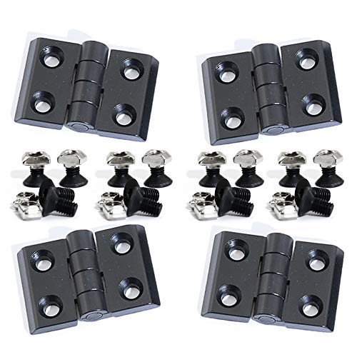 KOOTANS 4 Sets Alloy Hinges for 2020 Series 6mm T-Slot Aluminum Extrusion Profile 3D Printer Frame