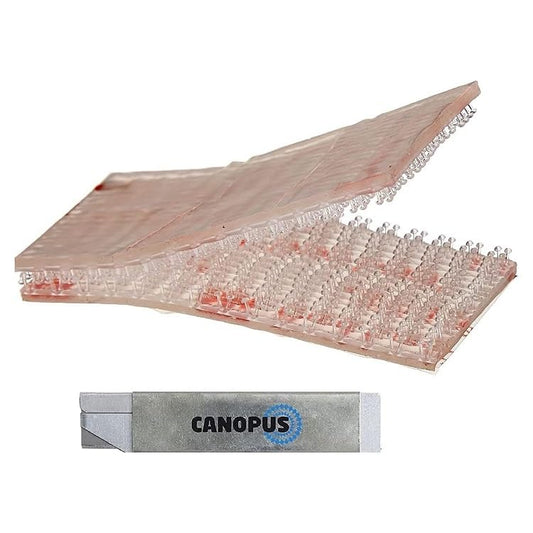 Canopus Hook and Loop SJ3560, 1in x 2in, 12 Pack (6 Pairs), Waterproof Reclosable Fastener, Self Adhesive Pads, Picture Hanging Pads, Transponder Mounting Kit, Toll Pass Strips