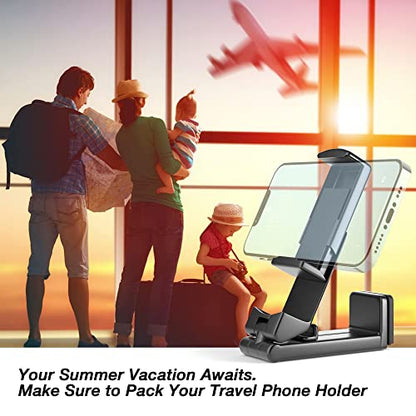 Perilogics Universal Airplane Phone Holder Mount, Plane Travel Essentials - color: Black / Lavender