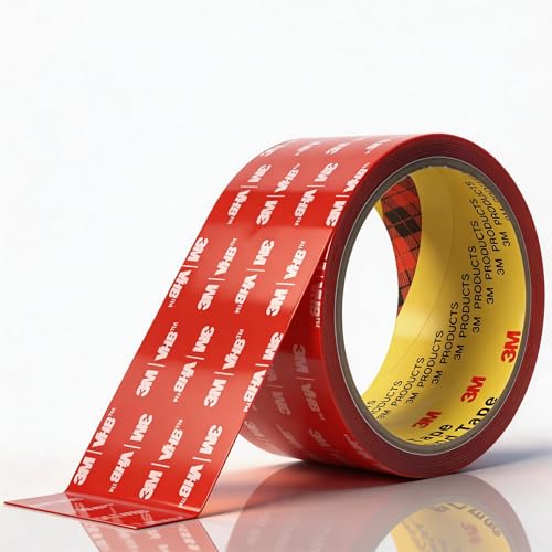 3M Clear Double Sided Tape Heavy Duty Made of VHB 4905 2 inch x 10 ft, Ultra Thin Strong Adhesive for Electronics, Glass, Automotive Emblem Mounting - size: 2" × 10 Ft