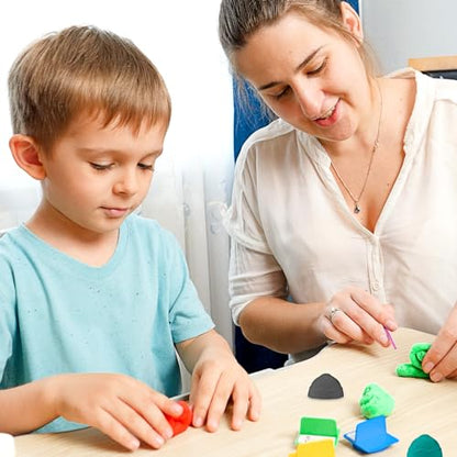 Poen 600 Pcs Air Dry Clay for Kids, 24 Colors Modeling Clay Tool Set