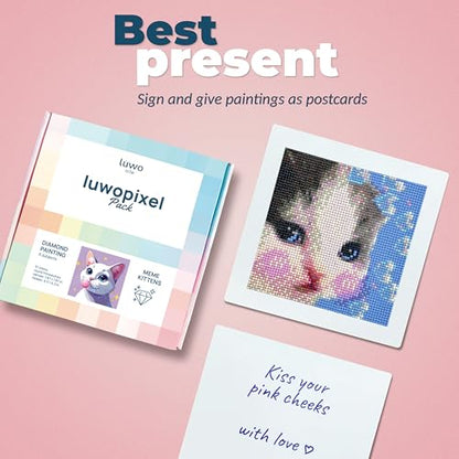 LuwoArte Painting Kit – Japanese Theme (Kittens) - color: Kittens