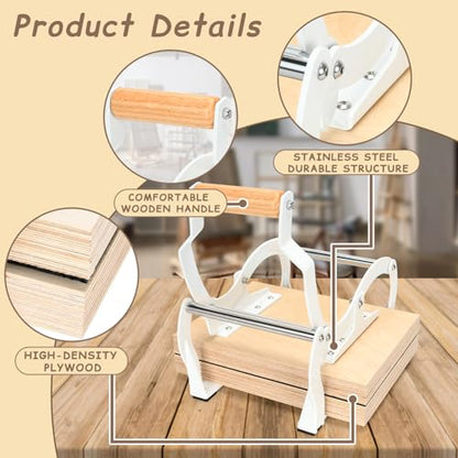 TOPOWN Linocut Printing Hand Lever Press Machine, Linocut Press Machine - color: White
