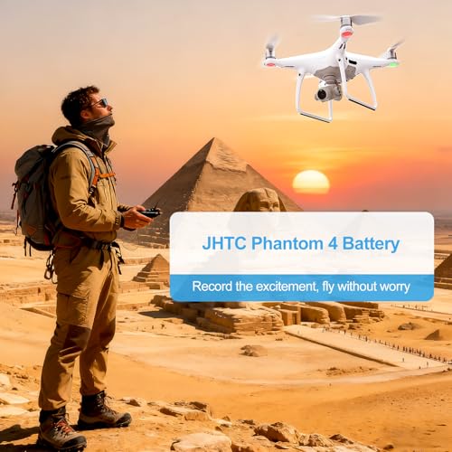 Phantom 4 Battery 2 Pack Intelligent Flight Replacement Battery for DJI Phantom 4 Series Drones DJI Phantom 4, Phantom 4 Pro, Phantom 4 Pro V2.0, Phantom 4 Advanced