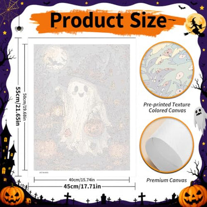 SUJINMEI Ghost Paint by Numbers Kit for Adults Without Frame 16X20 inch - color: MT23184-US
