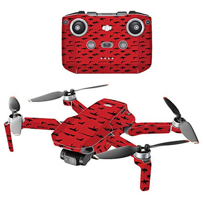 Mighty Skins Compatible with DJI Mini 2 Portable Drone - Guns Protective, Durable, and Unique Vinyl Decal wrap Cover Easy to Apply, Remove, and Change Styles Made in The USA - color: Guns