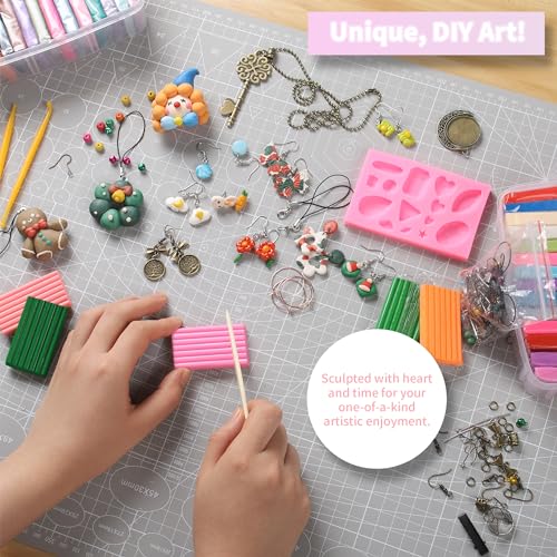 Aestd-ST Polymer Clay Kit 85 Colors, Oven Bake Modeling Clay for Kids - color: 85 Colors