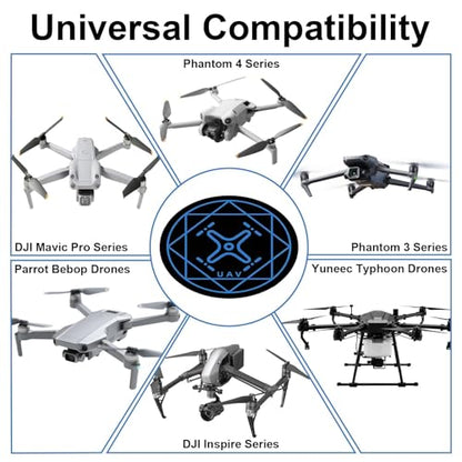 Drone Landing Pad, 20 Inch Round Universal Waterproof Portable Fast-Foldable Helipad for Mini 5 Pro/4/3/2 Se/4k/Dji Neo/Flip/Mavic 3/Rc Quadcopters, Fit Various Drone Flying Scenarios (Blue) - color: Blue