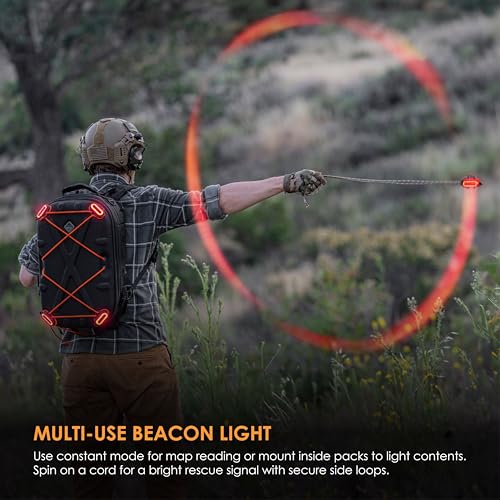 HAZARD 4 Beacon Light Kit-B - LED Core - Rechargeable Wireless Strobe Device - Amber Warning Light - Battery Powered - Includes Boot Cover, SG1, Screws/Plugs, Nuts/Plugs, Charge Cable - style: Kit - B