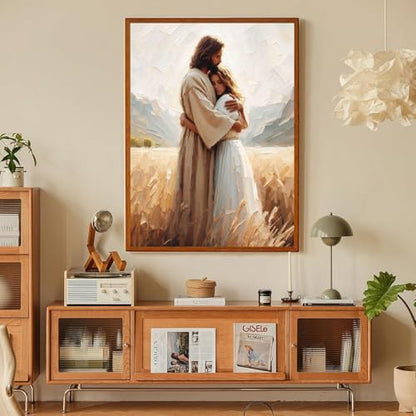 Jesus Paint by Numbers Kit for Adults Framed Canvas 12X16 in, Frameworkless - color: YH02813