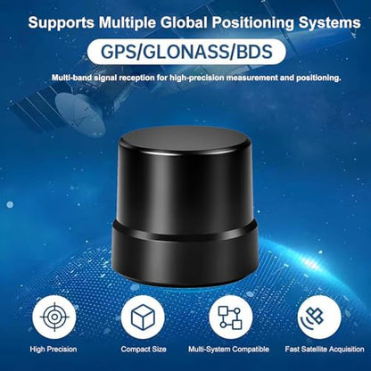 RTK GNSS Active Antenna High Precision Helix Positioning GPS GLONASS Beidou BDS Galileo UAV Four-Star Multi-Frequency High Gain SMA Connector Antenna, Slinkdsco