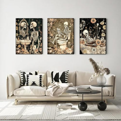 3 Pack Skull Diamond Art Kits for Adult Diamond Painting Kit for Beginner - color: DP04608