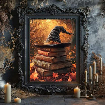 Witch's Hat Paint by Numbers for Adults - Paint by Number Books on Canvas - color: MT22177