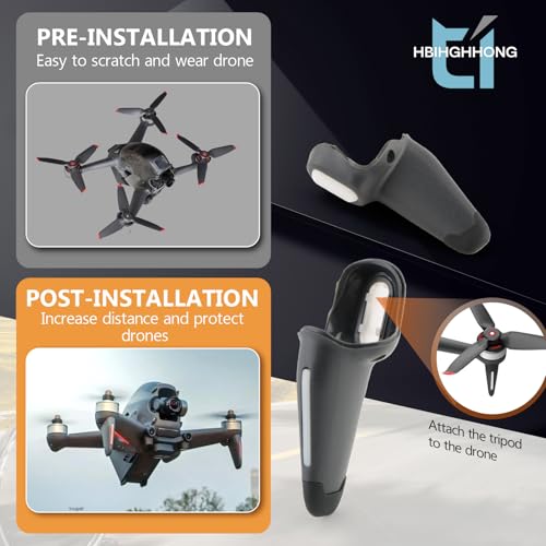 for DJI FPV Landing Gear Left Front Drone Accessories for DJI FPV Combo Bracket Landing Legs Protector Rear Bracket Accessories with Repair Tool（Left Front）