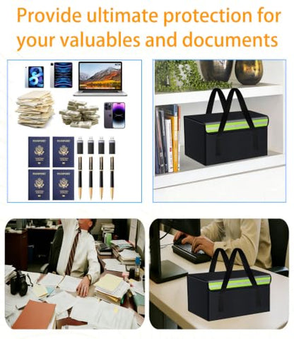 11.81"X7.88"X7.88" Lipo Safe Bag Fireproof Bag for Lipo Battery Pack Storage Charging Transport,Home Office Travel Fireproof Safe Storage for Cash Valuables Jewelry Passport Power bank Lipo Battery - size: 300*200*200mm