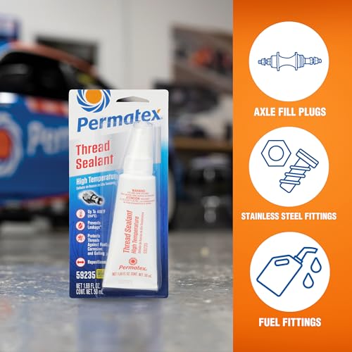 Permatex 59235 High Temperature Thread Sealant, 50 ml Tube - size: 50 ml, style: High Temperature Thread Sealant