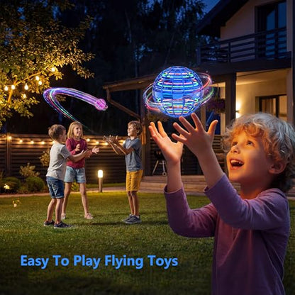 Flying Orb Ball Toys for Kids,2026 Upgraded Magic Flying Cosmic - color: Blue