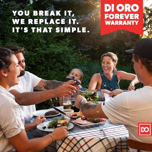 DI ORO Large Silicone Spatula - 600F Heat Resistant, Black - color: Black