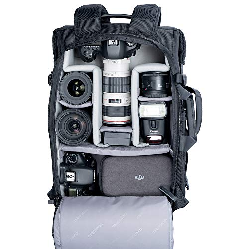 VANGUARD VEO SELECT45M BK Backpack/Shoulder Bag for DSLR Camera, Video Gear or Drone, Black - style: Veoselect45mbk Backpack, Black