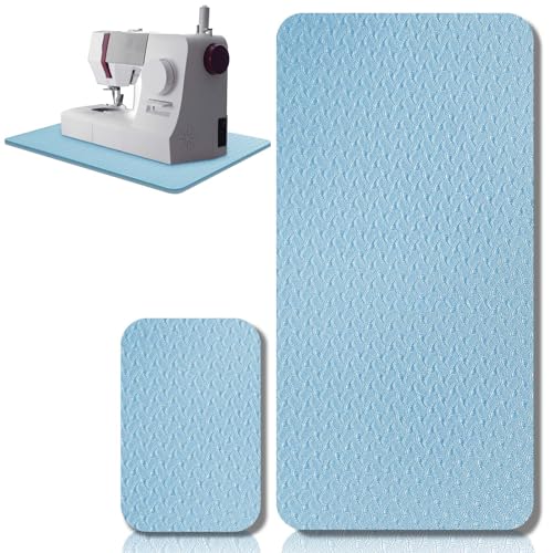 Sewing Machine Mat Pedal, 17'' X 36'' and 9'' X 14'', Light Blue - color: Light Blue, size: 17'' X 36'' and 9'' X 14''