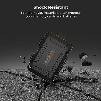 K&F CONCEPT 29 Slot Memory Card Case, Carrying Case for SD, CF, CFexpress - size: For 4 SD+4 CF+12 Micro SD(TF)+5 SIM