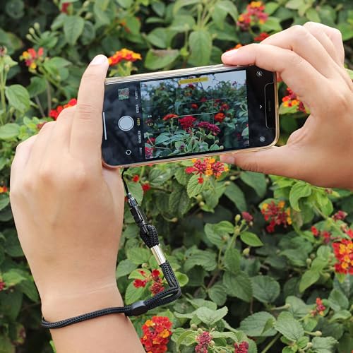 2 Pack Camera & Cell Phone Wrist Strap (Lanyard Style) Adjustable with Quick-Release. (Black & White Set) - color: Black and White Wrist Strap