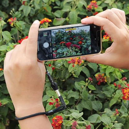 2 Pack Camera & Cell Phone Wrist Strap (Lanyard Style) Adjustable with Quick-Release. (Black & White Set) - color: Black and White Wrist Strap