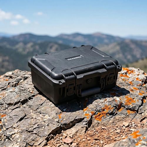 Hard Case Compatible with DJI Mini 5 Pro Fly More Combo - IP67 Waterproof Carrying Case with Custom Foam Insert, Shockproof PP Shell, Ideal for Travel & Outdoor