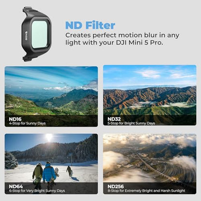 Freewell ND16 Filter for DJI Mini 5 Pro - style: ND16