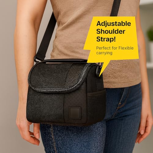 Small Soft Padded Camera Equipment Bag/Case for Canon, Nikon, Sony, Samsung, Olympus, Pentax, Panasonic & More - size: Small