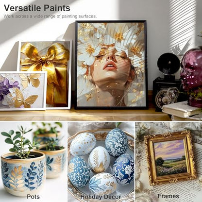 AUREUO Antique Bronze Acrylic Paint, 4 fl oz / 120ml, 1 Tube - color: Antique Bronze, size: 4 Fl Oz (Pack of 1)
