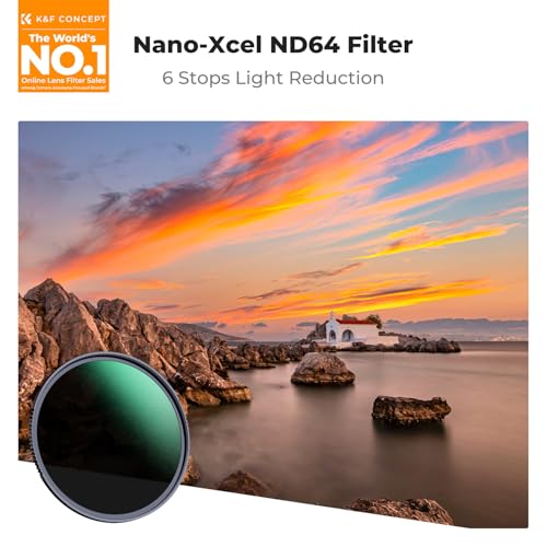 K&F CONCEPT 58mm ND64 ND Lens Filter (6-Stop Fixed Neutral Density Filter) - size: 58mm