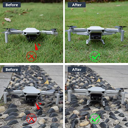 Mini 2 Propeller Holder Guard,HeiyRC Landing Gear Props Protector Bumper Foldable Height Extensions Blade Stabilizer Fixator for DJI Mini 2/Mini SE/Mavic Mini Accessories