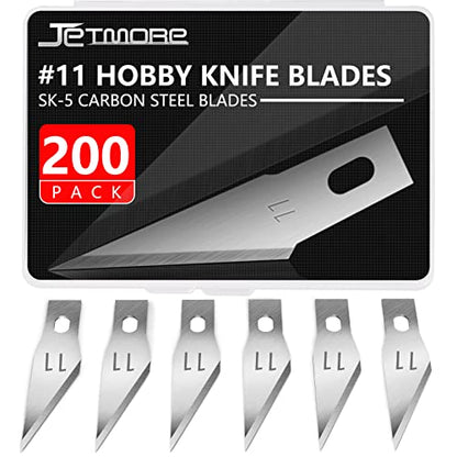 JETMORE 200 Pack Exacto Knife Blades 11, Exacto Knife Replacement Blades - size: 200 Pack