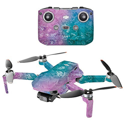 MightySkins Compatible With DJI Mini 2 Portable Drone - Diamond Grunge | Protective, Durable, and Unique Vinyl Decal wrap cover | Easy To Apply, Remove, and Change Styles | Made in the USA - color: Diamond Grunge