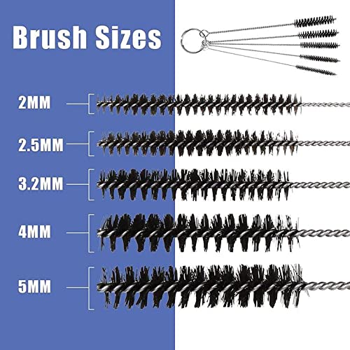 EBEST 4 SET Airbrush Cleaning Kit Repair Tools Needle Nozzle Brush Glass Cleaning Pot Holder