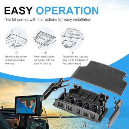 Cable Collector Tray ‎for All Humminbird Helix 8/9/10/12 Series, Replace for 740184-1