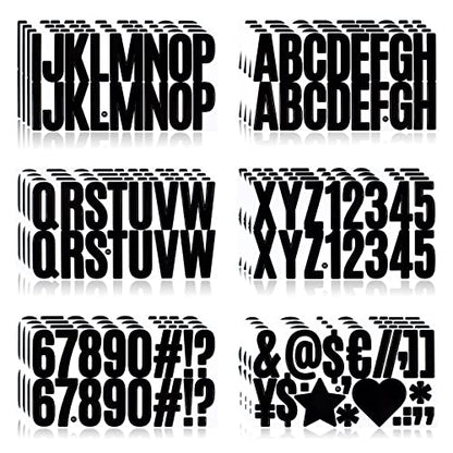 Letter Stickers,Mailbox Numbers,2.5 Inch Waterproof Vinyl Alphabet - color: Black, size: 2.5 Inch