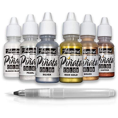 Jacquard Pinata Metallic Alcohol Ink Colors Bundle Moshify Blending Pen