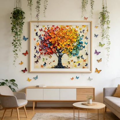 ARPADAMO Butterfly Tree Diamond Art Kits for Adults Diamond Painting12x16in - color: DP02480