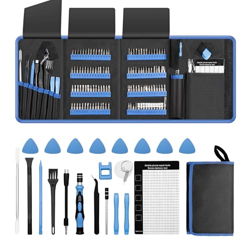 Electronics Precision Screwdriver Sets 141PCS Magnetic Repair Tool Kit with 120 Bits for iPhone, MacBook, Computer, Laptop, PC, Tablet, PS4, PS5, Xbox, Game Console