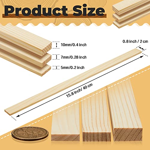 7 Pcs Pottery Teaching Rolling Mud Stick Guide and Wood Rolling Pin Set Include 6 Pcs 15. 8 x 0. 8 Inches Mudboard Guide and Clay Roller Tools for Manual Self Made Clay Gift Decoration