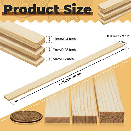 7 Pcs Pottery Teaching Rolling Mud Stick Guide and Wood Rolling Pin Set Include 6 Pcs 15. 8 x 0. 8 Inches Mudboard Guide and Clay Roller Tools for Manual Self Made Clay Gift Decoration
