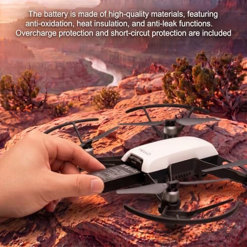 3pcs x 1100mah Battery for DJI Tello RC Quadcopter + 3 in 1 USB Speed Tello Battery Charger