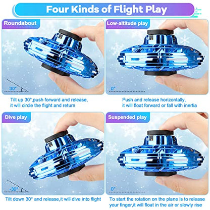 Vantexi Drone for Kids Flying Toys, 2026 Upgrade LED Fidget Spinner - color: Blue, size: 1 PC