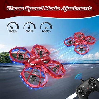Spider Mini Drone for Kids Beginners - Toss to Go Quadcopter Birthday Gifts