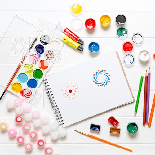 100 Pcs Small Stencils for Painting on Wood 2 x 2 Inches(Fireworks) - color: Fireworks