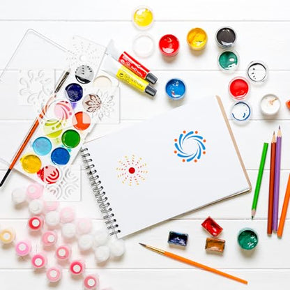 100 Pcs Small Stencils for Painting on Wood 2 x 2 Inches(Fireworks) - color: Fireworks