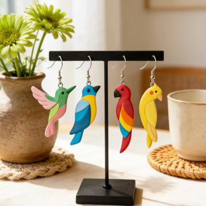 18Pcs Bird Polymer Clay Cutters Swallow Clay Earrings Cutters - color: Bird