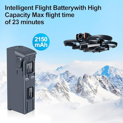 Fantasyo Intelligent Flight Avata 2 Battery Replacement 2150mAh 2 Pack 23 Minutes of Max Flight Time Compatible with DJI Avata 2 Drone